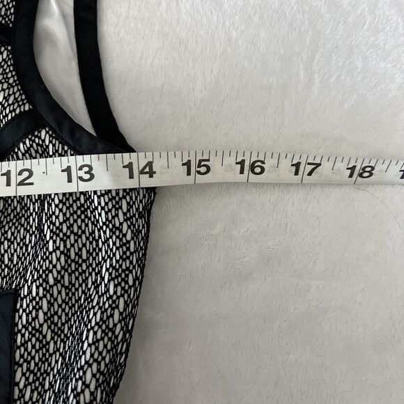 Banana Republic Dress Womens 0 BLack Lace Overlay Sleeveless Scoop Neck Zip - Picture 10 of 13